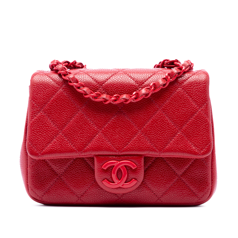 Pre-Loved Chanel Mini Square Caviar Incognito Flap